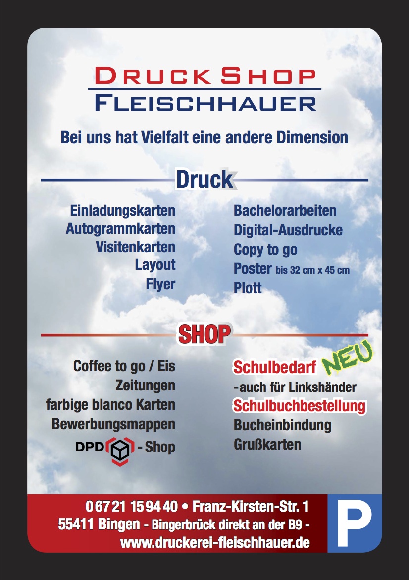 Druck&Shop Fleischhauer - Anzeige 2013-07
